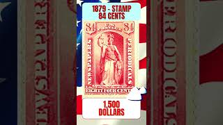 BEST AMERICAN RARE STAMP to collect 1879 shorts valuablecollection stamps stampcollecting stamp [upl. by Rebane]