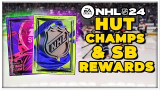 NHL 24 HUT CHAMPS AND SQUAD BATTLE REWARD PACK OPENING POWER UP ICON amp PURPLE PULL [upl. by Alemac]