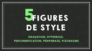 5 FIGURES DE STYLE niveau 2 [upl. by Hnil]