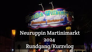 Martinimarkt Neuruppin 2024 RundgangKurzvlog [upl. by Oknuj]