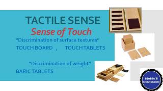 Tactile SenseMontessoriSense of touchsensorialTouch TabletTouch BoardBaric TabletMontessori [upl. by Shank]