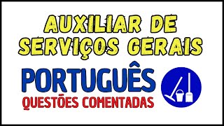 ðŸ”¥ AUXILIAR DE SERVIÃ‡OS GERAIS  SIMULADO DE PORTUGUÃŠS BÃSICO PARA CONCURSO PÃšBLICO [upl. by Pansir605]