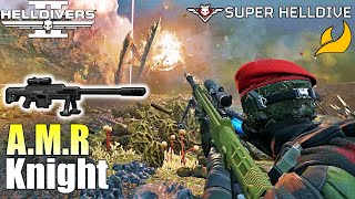 Helldivers 2  AMR amp Knight loadout gameplay No commentary Max difficulty [upl. by Akinert]