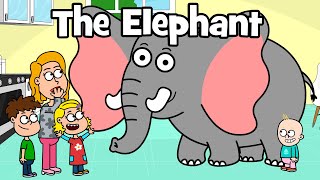 ♪♪ Funny animal song  The Elephant  family holiday song  Hooray kids songs amp nursery rhymes [upl. by Osnofedli]