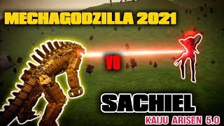 MECHAGODZILLA 2021 VS SACHIEL 4TH ANGEL  Roblox Kaiju Arisen 50 [upl. by Vandyke84]