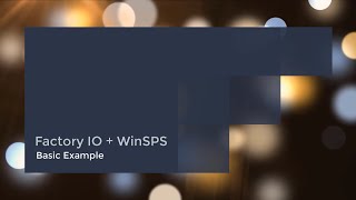 Factory IO PLC Simulator with WINSPSS7 [upl. by Yanehs]