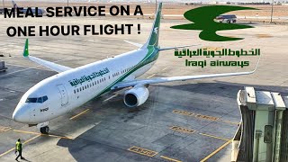 Trip Report  Meals on a one hour flight  Baghdad  Amman  Iraqi Airways Economy class [upl. by Airdnahc353]