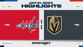 NHL Highlights  Capitals vs Golden Knights  January 21 2023 [upl. by Eiznyl]