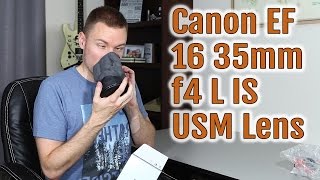 Canon EF 1635mm f4 L IS USM Lens Unboxing amp Review [upl. by Onitsuj260]