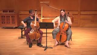 Duo Sonata for Two Cellos Barrière  Stony Brook Baroque Ensemble [upl. by Bren]