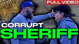 CORRUPT SHERIFF CAUGHT ON TAPE YELLING AT VICTIM LETTING PERP GO [upl. by Malsi]