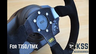 Thrustmaster T150T150RSTMXTMX PRO  custom aftermarket wheel swap [upl. by Noll]