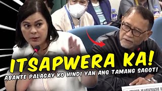 PAULIT ULIT NA TANONG NI BENNY ABANTE ITSAPWERA KAY VP SARA [upl. by Tram]