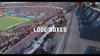 Camping World Stadium Loge Boxes  Florida Citrus Sports [upl. by Naehgem]