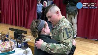 Soldier brother surprise homecoming for Brick Township NJ girl 032019 [upl. by Oivaf627]