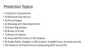 GCSE91 Maths 2024 Paper 1 NON CALC EXAM PREDICTION PAPERS FOR NON CALCULATOR AQA EDEXCEL OCR [upl. by Leiru]