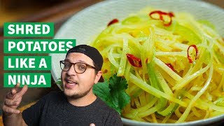 How to Make Chinese Shredded Potato the Right Way [upl. by Eedya]