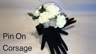 How To Make A Wedding Corsage  Making a prom Corsage easy DIY [upl. by Dirk]