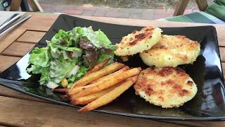 Vegetarisch KohlrabiSchnitzel mit GrillPommes [upl. by Karr735]