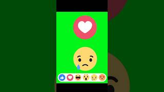 Facebook reaction emoji green screen shorts viralvideo greenscreen [upl. by Neil]