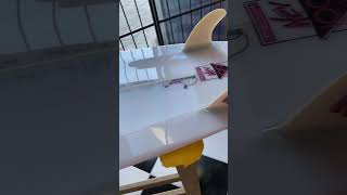 SURFBOARD GLASSING AND POLISH COMPLETE End result [upl. by Sivrup131]