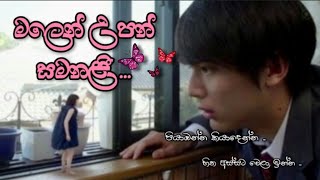 Malin Upan Samanali මලෙන් උපන් සමනළී  Korean mix sinhala song lyrics  ♥ Japanese love story ♥ [upl. by Laehpar98]