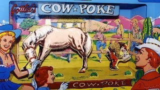 1965 Gottlieb COW POKE Pinball Machine in action [upl. by Ahsiat727]