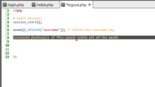 Developing a Dynamic Website 2014  Part 29  Creating the Ability to Log Out [upl. by Schweiker327]
