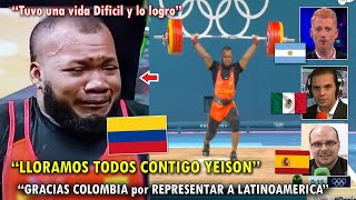 SE QUIEBRA YEISON LOPEZ GANA MEDALLA de PLATA para COLOMBIA ASI REACCIONO el MUNDO HOY PARIS 2024 [upl. by Tiphany]