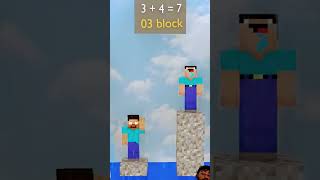 The math challenge with Herobrine and Noob  who will win 🤔youtube trending shorts shortvideo [upl. by Rol]