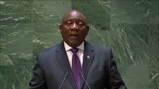 Watch Full Speech of South Africa President Cyril Ramaphosa UN General Assembly unga78 [upl. by Vary]