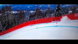 Corinne Suter  Cortina dAmpezzo Downhill crash [upl. by Handler]