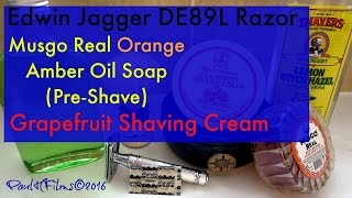 Edwin Jagger DE89L  Musgo Real  Grapefruit Shaving Cream [upl. by Moriarty556]