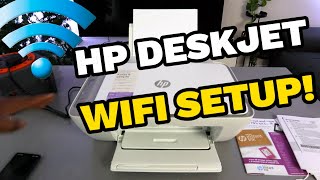 HOW TO SETUPCONNECT HP Deskjet 2820e TO WIFI With MOBILE [upl. by Kciredes165]