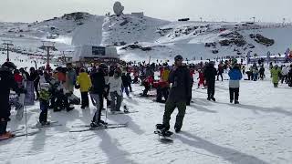 Skiing in Sierra Nevada  Spain  2024 jan [upl. by Nawyt]