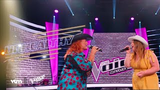 Elke amp Celeste  UNHEALTHY The Voice Comeback Stage  The Voice van Vlaanderen  VTM [upl. by Heins974]