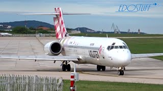 Volotea Boeing 717 Takeoff  Europes Last [upl. by Ainniz72]