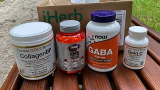 iHerb  HMB  GABA  CollagenUP  NOW Foods  California Gold Nutrition [upl. by Zurheide252]