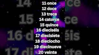 Numbers 150 song in Spanish shorts music spanishforbeginners spanish spanishgcse español [upl. by Eekcaj]