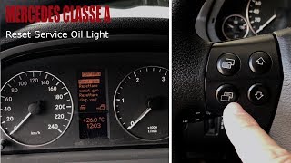 Mercedes  ClasseA Reset Service Light [upl. by Attenat]