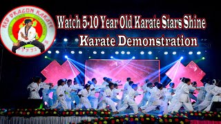 Watch 510 Year Old Karate Stars Shine Dominics Epic Karate Demonstrationkarate karatekids wkf [upl. by Rehpotsrik]