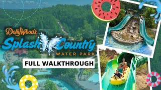 Dollywoods Splash Country Water Park Tour All Slides [upl. by Jehiel902]