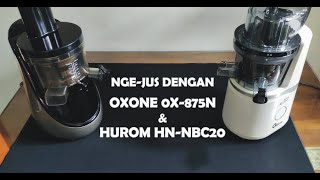 REVIEW slow Juicer Oxone OX875n amp Hurom HNNBC20 Lebih banyak mana hasilnya [upl. by Nayk173]