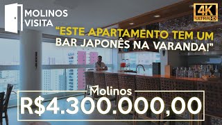 ESSE APARTAMENTO NO TATUAPÉ TEM UM BAR JAPONÊS INCRÍVEL  MC4711  Molinos Visita [upl. by Meeker]