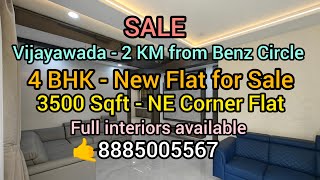 4 BHK New Flat for Sale2 KM from Benz Circle3500 SqftNE Corner FlatRate 297 Cr🤙8885005567 [upl. by Liborio504]