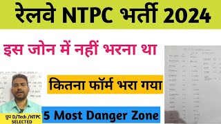 rrb ntpc total form filled rrb ntpc Zonewise form filled 2024  rrb ntpc new update  railway ntpc [upl. by Nohsreg]