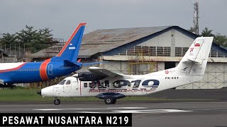 Pesawat Nusantara N219 Take Off dari Bandara Husein Sastranegara Bandung 2023 [upl. by Anivol578]