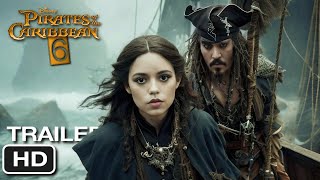 Pirates of the Caribbean 6 Sea Of Shadows – First Trailer  Jenna Ortega Johnny Depp [upl. by Aldwon]