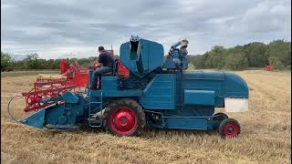 Classic Combines harvesting wheat [upl. by Snashall624]