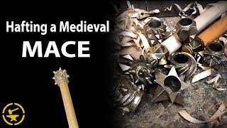 Hafting a Medieval MACE HEAD [upl. by Mikes391]